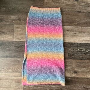 Super fun anthro Multicolor Gradient Knit Skirt